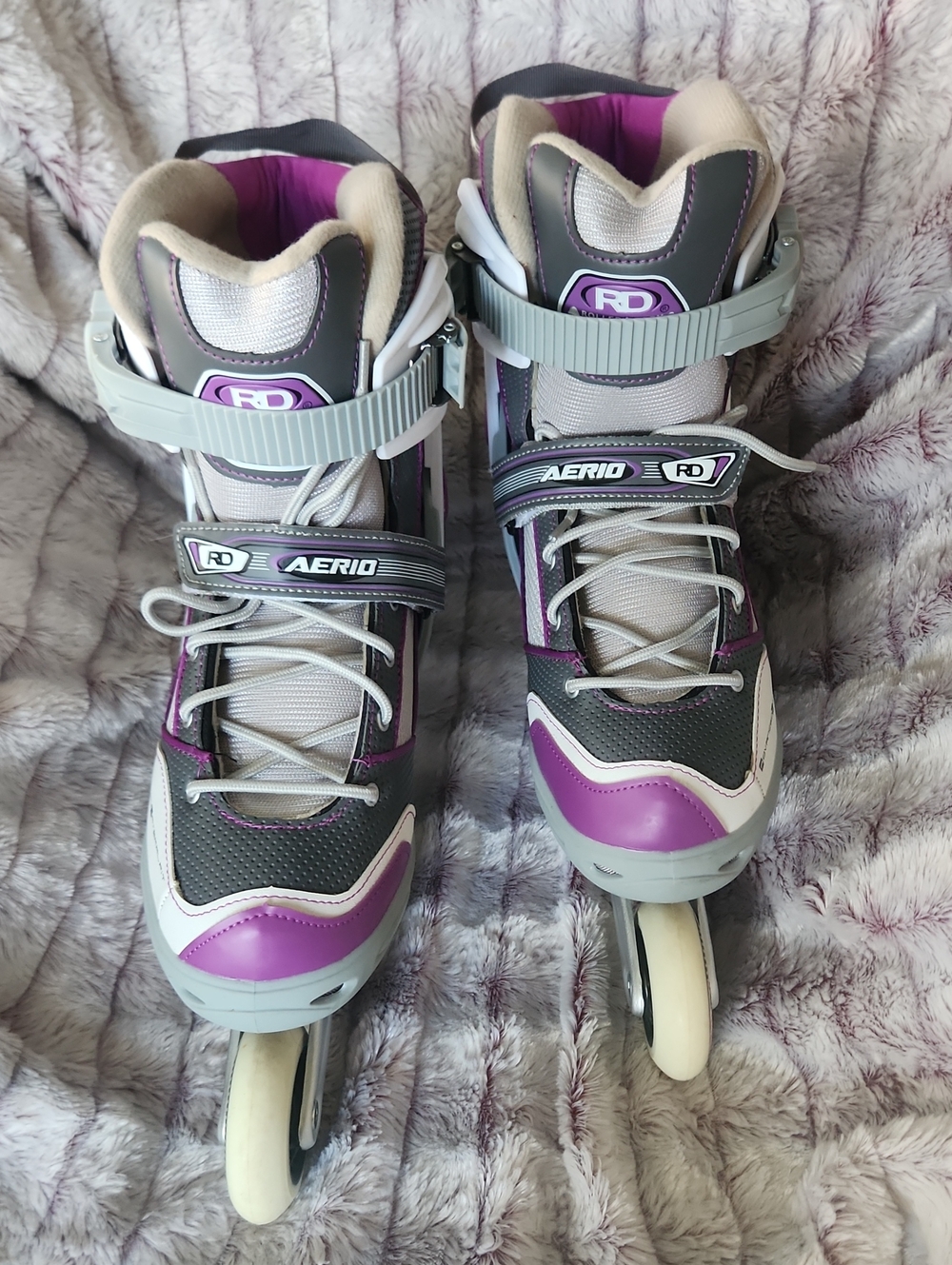 AERIO Adult Inline Skates — Gray & Purple